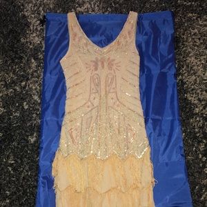 Nude Prom dress